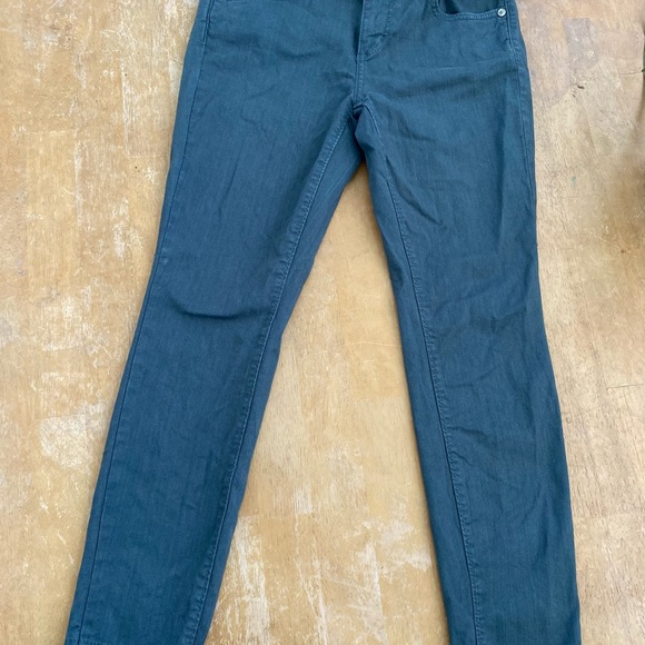 Loft 00p 24 Modern Skinny jean pants Dark hunter green - Picture 4 of 9